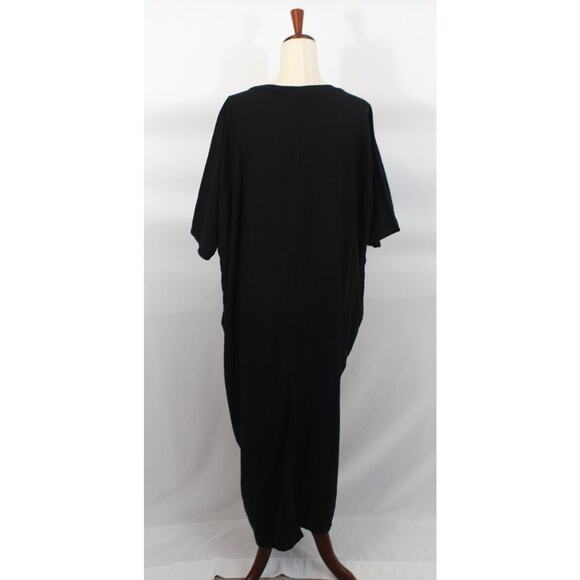 ODDBIRD Co Sz M/L Ruya Tunic Dress Black Viscose Midi NWT - Picture 5 of 13